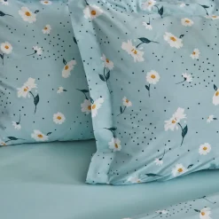 Karaca Daisy 100% Baumwolle Einzelbett Bettwäsche Set, Mint Online