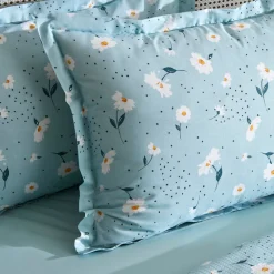 Karaca Daisy 100% Baumwolle Einzelbett Piké-Set, Mint Sale