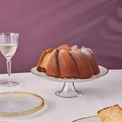 Karaca Dalia Gold Dessert-Set für 6 Personen, 7 teilig Klar New