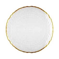 Karaca Dalia Gold Dessert-Set für 6 Personen, 7 teilig Klar New