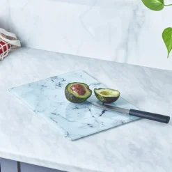 Karaca Deep Schneidebrett aus Glas Weıß01 Outlet