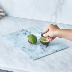 Karaca Deep Schneidebrett aus Glas Weıß01 Outlet