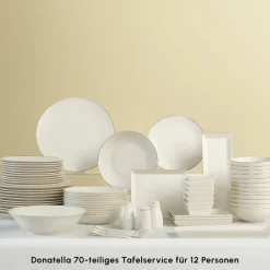 Karaca Donatella 70-Teiliges Tafelsservice Für 12 Personen – New Bone Sale