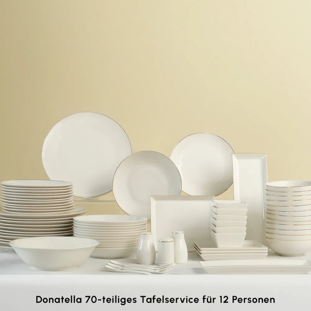 Karaca Donatella 70-Teiliges Tafelsservice Für 12 Personen – New Bone Sale