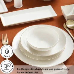 Karaca Donatella 70-Teiliges Tafelsservice Für 12 Personen – New Bone Sale