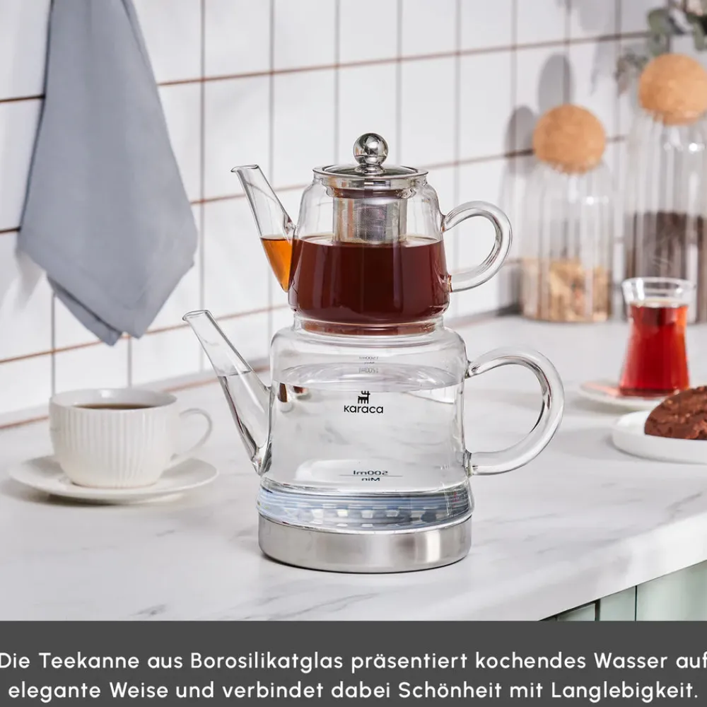 Karaca Dora Glas-Teekanne Farblös Sale