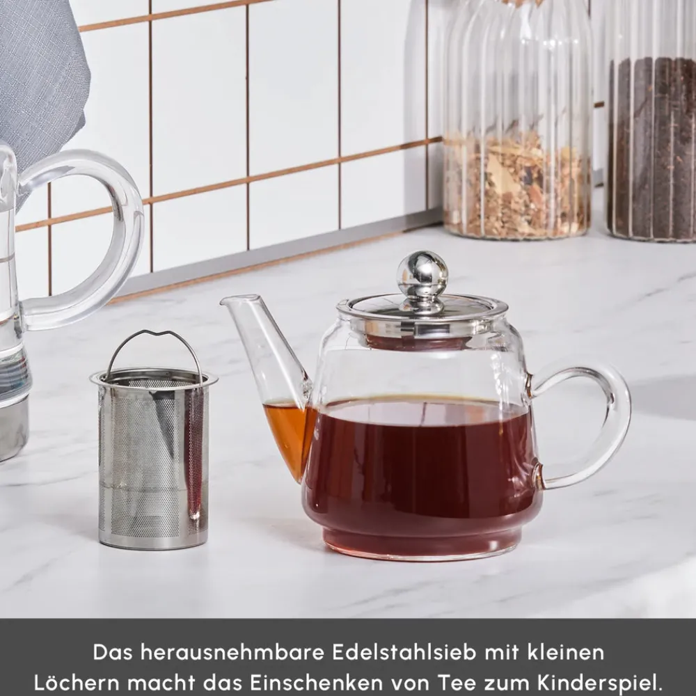 Karaca Dora Glas-Teekanne Farblös Sale