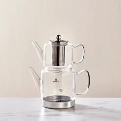 Karaca Dora Glas-Teekanne XL Farblös Discount