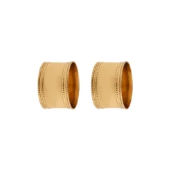 Karaca Dots 2-teiliges Serviettenring Gold