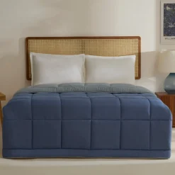 Karaca Double Face Bettdecke Blau-Mint 200X200 Blau01 New