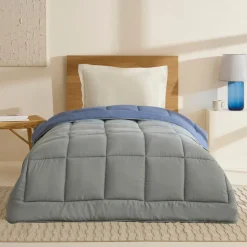 Karaca Double Face Bettdecke Blau-Mint 200X200 Blau01 New
