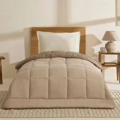 Karaca Double Face Decke Beige-Mocha 155x220 Beıge01 Online