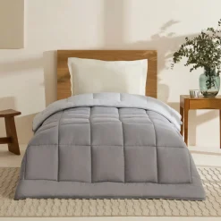 Karaca Double Face Decke Anthrazit-Grau 135x200 Anthracıt01 Discount
