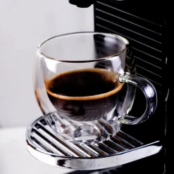 Karaca Double Wall Borosilikat Glas Tassenset für 2 Personen 150 ml with Handle Farblös Discount
