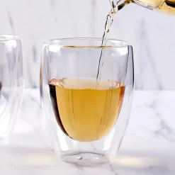 Karaca Double Wall Borosilikat Glas Tasse 2er Set 300 ml Farblös Outlet