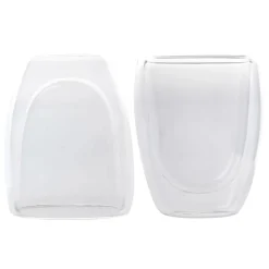 Karaca Double Wall Borosilikat Glas Tasse 2er Set 300 ml Farblös Outlet