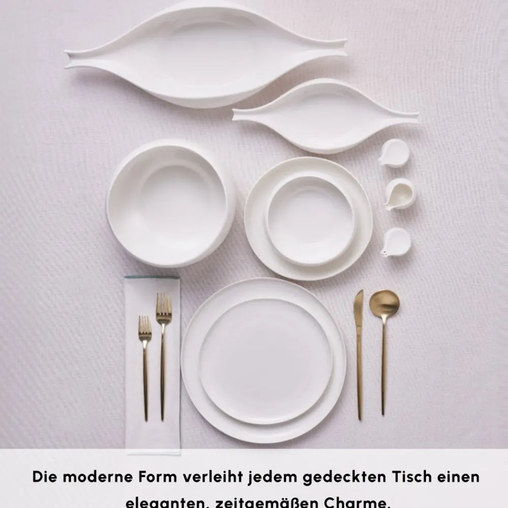 Karaca Earth Collection Clay 55-teiliges 12 Personen Geschirrset Weıß01 Hot