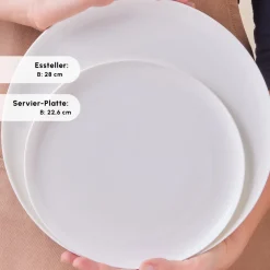 Karaca Earth Collection Clay 55-teiliges 12 Personen Geschirrset Weıß01 Hot