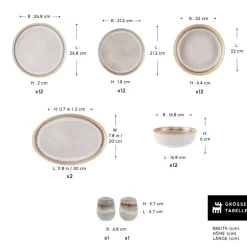 Karaca Earth Collection Earthy Light Reactive 52-Teiliges 12-Personen Geschirrset Multıfarben Discount