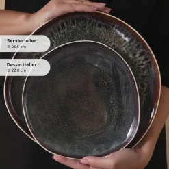 Karaca Earth Collection Galactic 55-teiliges Tafelservice für 12 Personen – Weiß Beyaz New