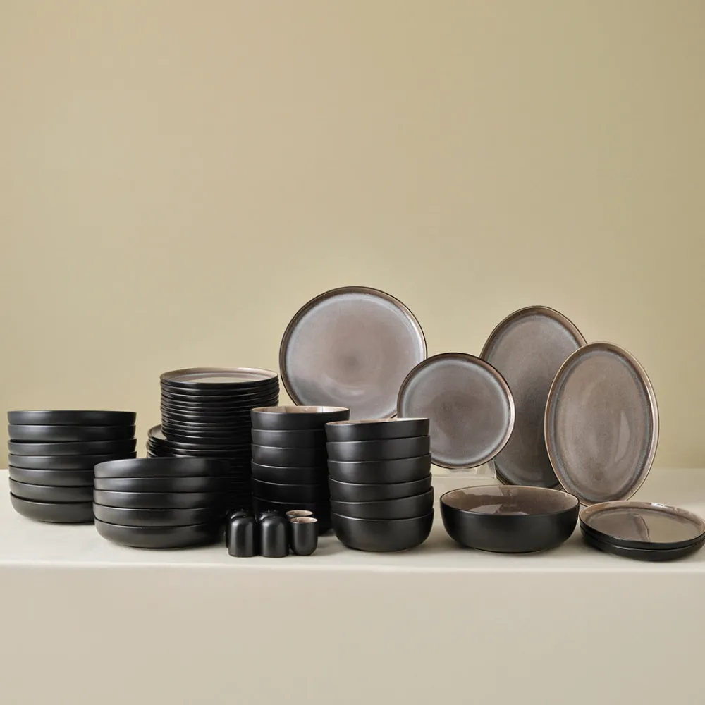 Karaca Earth Collection Mercure 59-Teiliges 12-Personen Geschirrset Multıfarben Online