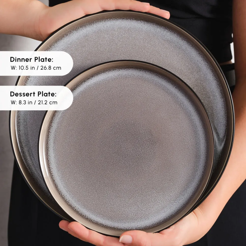 Karaca Earth Collection Mercure 59-Teiliges 12-Personen Geschirrset Multıfarben Online