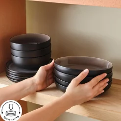 Karaca Earth Collection Mercure 59-Teiliges 12-Personen Geschirrset Multıfarben Online