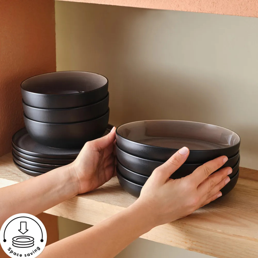 Karaca Earth Collection Mercure 59-Teiliges 12-Personen Geschirrset Multıfarben Online