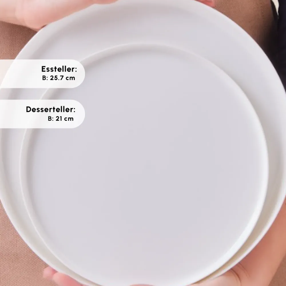 Karaca Earth Collection Matte Glaze 55-teiliges 12-Personen Geschirrset Weıß01 Clearance