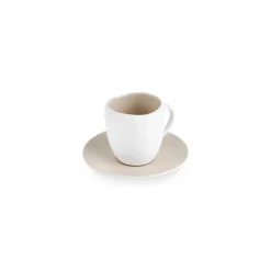 Karaca Earth Collection New Cupid Reactive Glaze Espresso Türkischer Kaffeetassen-Set, 90 ml, Für 1 Person, Beige-Weiß BEIGE WEISS Sale