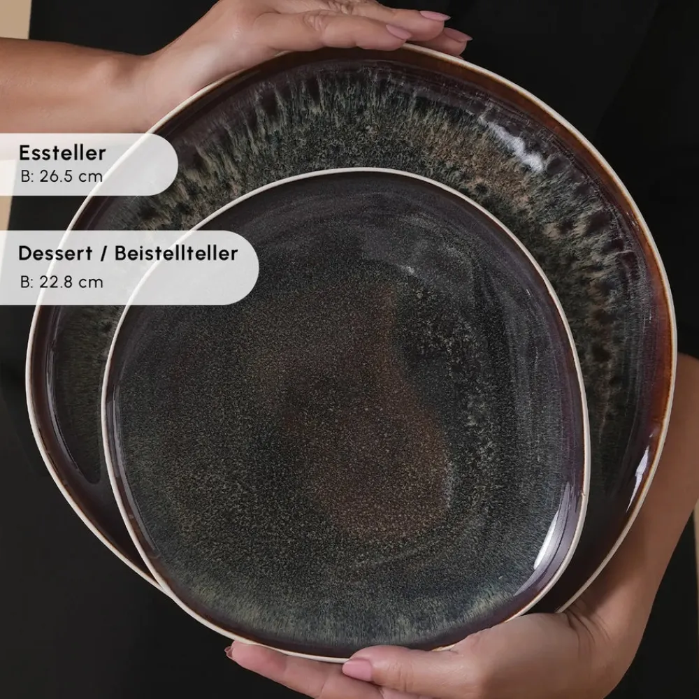Karaca Earth Collection New Galactic Weiß 59-Teiliges 12-Personen Geschirrset Weıß01