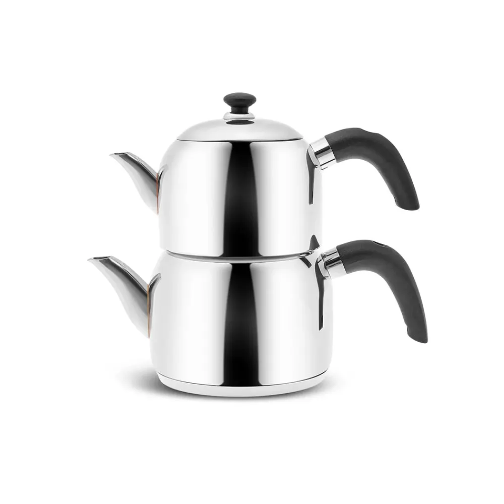 Karaca Edge Mini-Teekannen-Set Schwarz Schwarz01 Sale