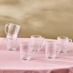 Karaca Edna 6-teiliges Teeglas-Set Şeffaf Clearance
