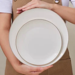 Karaca Elegance Bone Esbelto 53-teiliges Tafelservice für 12 Personen – Gold Clearance