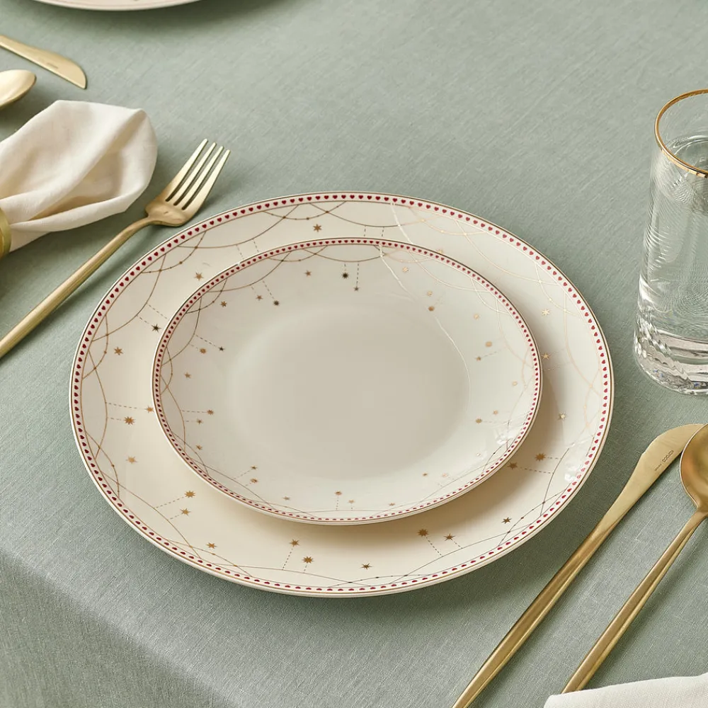 Karaca Elegance Bone Festival 24-teiliges Tafelservice für 6 Personen Discount