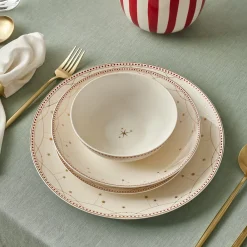 Karaca Elegance Bone Festival 24-teiliges Tafelservice für 6 Personen Discount