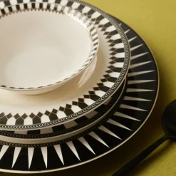 Karaca Elegance Bone Helsinki 24-teiliges Tafelservice für 6 Personen Hot
