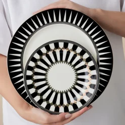 Karaca Elegance Bone Helsinki 24-teiliges Tafelservice für 6 Personen Hot