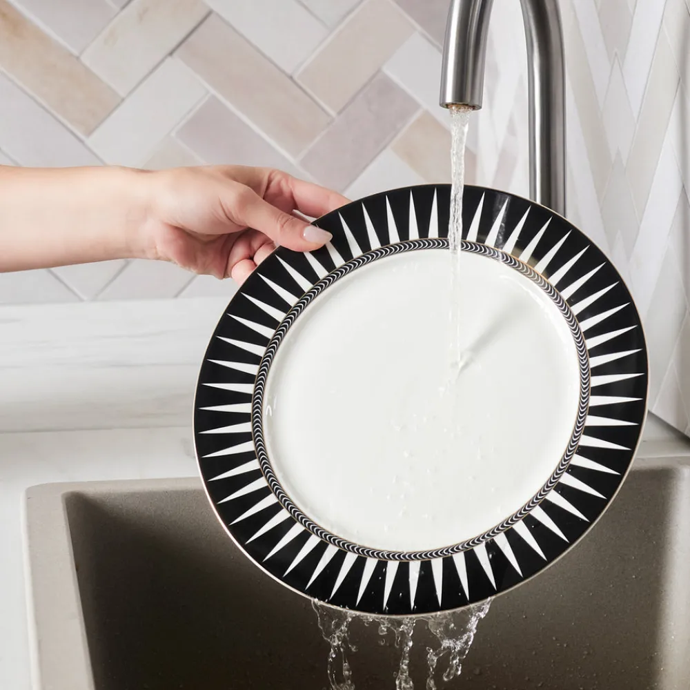 Karaca Elegance Bone Helsinki 24-teiliges Tafelservice für 6 Personen Hot
