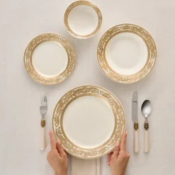 Karaca Elegance Bone Isola 24-Teiliges Tafelservice Für 6 Personen, Mehrfarbig Hot