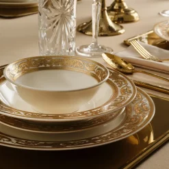Karaca Elegance Bone Isola 24-Teiliges Tafelservice Für 6 Personen, Mehrfarbig Hot