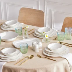 Karaca Elegance Vera 59-Teiliges 12-Personen-Geschirrset, Gold Hot