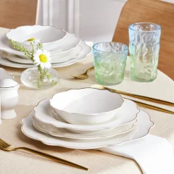 Karaca Elegance Vera 59-Teiliges 12-Personen-Geschirrset, Gold Hot