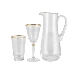 Karaca Elegant Lace Gläserset 25- teilig Gold Online