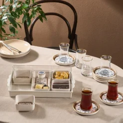 Karaca Elena 7-teiliges Keramik-Frühstücksset, Mehrfarbig Best
