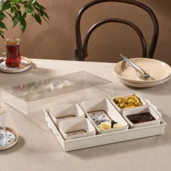 Karaca Elena 7-teiliges Keramik-Frühstücksset, Mehrfarbig Best