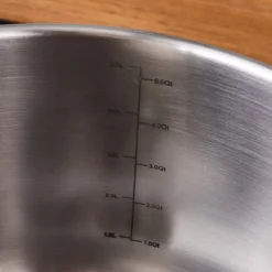 Karaca Elite Edelstahl-Induktions-Kochtopf mit Deckel, 24 cm, Silber Clearance