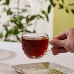 Karaca Emel 4 Personen Glas Tee Cup 180 Ml Klar Sale
