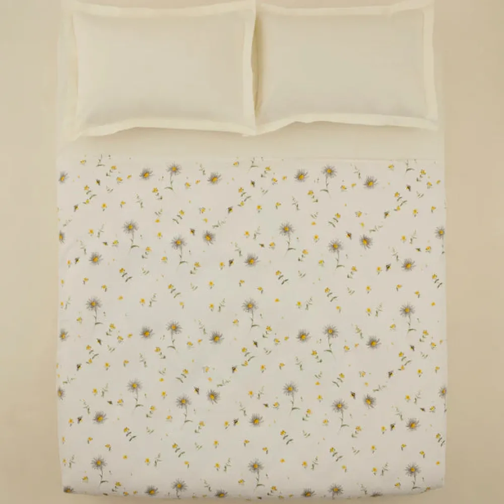 Karaca Emma Piquédecke aus 100 % Baumwolle, 200 × 220 cm, Gelb Clearance