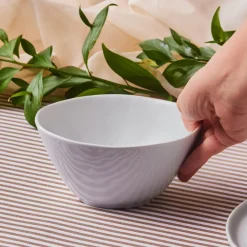 Karaca Epsilon Müsli-/Suppenschale aus Porzellan, 16 cm, Weiß Weıß01 Sale